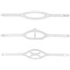 ELEOUTI Cinturino in Silicone per Maschera Subacquea Regolabile Nero Vestibilità Confortevole e Antiscivolo per Snorkeling e Immersioni