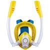 TAFALSPING Maschera subacquea per adulti e bambini, maschera subacquea, maschera completa con boccaglio, set da snorkeling per adulti (stile K2 per bambini (giallo)
