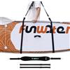 FunWater Cinghia per il trasporto di SUP, regolabile, supporto per spalla, sistema di fibbia rinforzata, per tavola da surf, kayak, canoa, longboard, accessori per paddle board