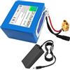 WSDAV Batteria al Litio 12V, Batteria Ricaricabile 12V con Caricabatterie