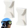 Genérico 2 clip per occhiali - reggiseno adesivo per casco da sci di ricambio per snowboard | accessorio sportivo invernale multifunzione con guide laterali e fibbie per portafoglio e collana