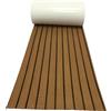 HEMOTON Tappetino Protezione per in PVC 45x240cm Barca Marrone Antiscivolo Cuscino Decorativo Pavimento Yacht Ponte Barca, per Decorazione Esterna e Camper