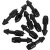 Abaodam 10 Pezzi Inserto in Plastico Nero per Elastico da Pesca Subacquea | Antiusura, Installazione Rapida, la Fascia, per Attrezzatura da Pesca e Uso Fai da Te