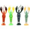 IWOWHERO Esche Morbide da Pesca Aragosta in Silicone 95 Mm Set 4 Pezzi per Pesca Selvaggia e Acque Dolci