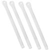 Cabilock Set da 4 Cinghia Regolabile con Fibbie in Metallo per Scarponi da Snowboard e Sci Materiale PVC Bianco, per Sport All'aperto sulla Neve e attività in Ambiente
