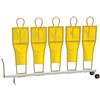 Gana Sport Carrello barriera da Calcio con 5 Sagome 160 cm di Altezza