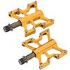 Stylebest Pedale con Cuscinetto per Bici WAKE Lega di Alluminio CNC Leggero e Resistente per Bici da Montagna e da Strada 105 X 73,7 X 17,1 Mm (Oro)