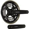 Sunrace City-Bike 48/38/28 Guarnitura Alluminio, Nero
