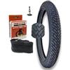 Generico KIT COPERTONE BICI E CAMERA D'ARIA 20 x 1.95 50 406 BMX VALVOLA ITALIA
