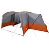 YUOGHRTFE Tenda familiare per 12 persone, verde e bianco, 760 x 645 x 230 cm, in poliestere 185T con protezione impermeabile e resistente ai raggi UV, con porta elettrica inclusa, ganci per luce