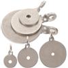 Artibetter Bersaglio da Tiro in Acciaio Inox Argento 6 Pezzi per Arco