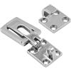 ZONADAH Marine - Lucchetto per porta barca, qualità marina, robusto acciaio inox 316, chiavistello con serratura, chiusura anti spillo, morsetto di fissaggio per accessori per barche