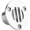 Dilwe Scarico a Pavimento per Ponte Drenaggio a Pavimento in Acciaio Inossidabile 316 22mm 25mm Lucidato a Specchio Compatto Facile Installazione per Barca Yacht Barca da Pesca Hardware Marino (25 mm)