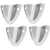 SOESFOUFU Griglia di Ventilazione 4 Pezzi in Acciaio Inox per Barca | Finitura Argentata a Specchio, Installazione Semplice, per Kayak e Yacht, Accessorio Nautico