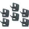 Healvian Hunting Archery Rest, Drop Arrow Rest in ABS Nero, 6 Pezzi, per Arco Ricurvo Mano Destra, Autoadesivo