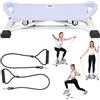 woshapce Reformer - Macchina da sci multifunzione 6 in 1, per pilates, fitness, con display LCD, attrezzatura per allenamento di base e stabilità, per palestra domestica (viola)