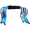 Jinhxofs 5 Pezzi Ostacolo in Plastica con Maniglia Antiurto Ostacoli da Allenamento Curvo per Atleti, Color to 12, 30 Cm