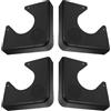 TOYANDONA 4 Pezzi Piastra D'angolo per Tavolo da Biliardo Facile Installazione e Maggiore Stabilità in Plastica Dura di Resina Nera Diametro Apertura 8,5cm