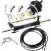 FiHzer Kit sterzo Idraulico fuoribordo for Barche di sterzo Marino con Pompa timone a Cilindro for Motori Fino a 90HP Tubi da 20 Piedi