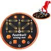 bohayuam Alfombra per Allenamento Calcio, Tappetino da Allenamento per Calcetto, 80 X 80 Cm Tappetino da Calcio, Antiscivolo, Arrotolabile e Facile da Pulire, Regalo Sportivo