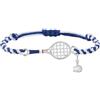 Generic Braccialetto regolabile con pallina da tennis e cinturino da polso alla moda per racchette da tennis e catena sportiva