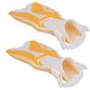 Changor Pinne da Nuoto Regolabili per Nuoto Snorkeling con Materiale TPR Resistente in Colore Giallo - 1 Paio di Pinne Lunghe per Sub