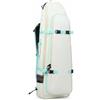 rockible Zaino Porta Subacquee Borsa Trasporto Custodia Attrezzatura Profilo Aerodinamico Trim Rinforzato in Pelle PU Adatta per Immersioni Pesca Subacquea, Bianco, Bianco, 80 Litri