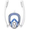 TAFALSPING Maschera subacquea per adulti e bambini, maschera subacquea, maschera completa con boccaglio, set da snorkeling per adulti (K2, stile adulto (bianco/blu, L/XL))