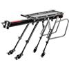 Baoblaze Portapacchi Posteriore Bici Portabagagli Supporto Bicicletta Staffa Trasporto Borse Lega Robusta con Struttura Rigida E, Rilascio Semi-rapido - Doppio Supporto