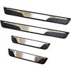 WENINETIES 4 Pezzi Battitacco Adesivi in Acciaio Inox per Mazda 3 BP 2024, Accessori Styling Dll'auto Protezioni Per Davanzali Per Porte Auto,D