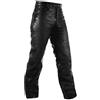 A-Pro Pantaloni pelle moto Custom Chopper Jeans 5 Tasche Jeans Cuoio Nero 28