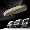 GIOVANNI BUTTI Coprisedili per braccioli universali per camper e caravan - Coprisedili anteriori auto in lino, nero e blu, compatibili con airbag, coprisedile auto e set di montaggio