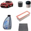 OP Kit tagliando 4 filtri + 5L olio 5W-30 Q8 Prestige compatibile con Renault clio iv 1.5 DCI 75 Gasolio 2012-2021