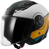 LS2, Casco Moto Jet AIRFLOW II Cover white brown, XL
