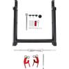 Vikye Equilibratrice per Ruote per Bici Moto, Supporto per Equilibratrice per Pneumatici con Coni di Centraggio Regolabili, Strumento di Equilibratura per Ruote Ad ASSE Singolo per