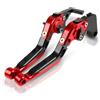 OIJJSNX Leva Frizione Per Ducati Monster 400 620 695 696 796 600 750 900 Moto Leve Freno Frizione Regolabili Pieghevoli Allungabili Manopole Manubrio(MONSTERM900 94-99)