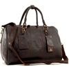 Ashwood - Grande Borsone da Viaggio in Pelle - Bagaglio a Mano da Uomo - Borsa Weekend - Duffel Bag - Tracolla Rimovibile - Harry - Marrone Scuro
