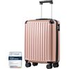 COOLIFE Valigia Cabina 55x40x20 EasyJet Ryanair Bagaglio a mano Rigida ABS | PC Lucchetto TSA, 4 doppie ruote, leggera, resistente, maneggevole - per priority, affari & weekend, silenziose, compatte