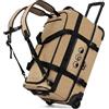 SONS OF ALOHA Borsa da viaggio XL con ruote, zaino 3 in 1, borsa da viaggio e trolley, impermeabile, con scomparto per scarpe e angoli protettivi per uomo e donna, borsa da viaggio in Ripstop di alta qualità