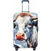 Kaifanee Copertura elastica per bagagli da viaggio, protezione per valigia, stivali da cowboy e cappello paesaggio desertico, copertura per bagagli antigraffio adatta per bagagli da 45,7 a 55,7 cm,