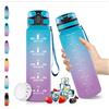 Vikaster Borraccia sportiva, 500 ml, 1 l, senza BPA, in Tritan, a prova di perdite, in plastica, adatta per biciclette, bambini, scuola, fitness, yoga