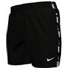 Nike Nike Swim Breaker Logo Tape 5 Volley Short Black Swim Trunks Unisex - Adulto
