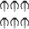 FOMIYES 6 perni di regolazione per deambulatori, morsetto a forma di C, clip di ricambio, blocco altezza tubi 25 mm 28 mm, perno in metallo M5,8 x 32 mm, pezzi di ricambio per tacca