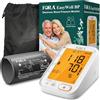 FORA EasyWell BP Misuratore di Pressione da Braccio - Misuratore Automatico con Ampio Display, Memoria per 2 Utenti 2×99 Valori, Indicatore WHO, Bracciale 22-45 cm, Uso Semplice con un Solo Pulsante