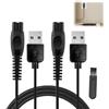 GSGFUIS 2 Pack 5V Caricabatterie QP2724 QP2834 Cavo di ricarica USB per rasoio One Blad QP1324 QP2824 QP4530 QP4631 MG5910 MG7910 MG7930 MG7950 X3001 MG9510 20 X5 006 Shaver 2400 2600, cavo rasoio