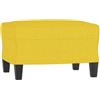vidaXL Poggiapiedi Giallo Chiaro 60x50x41 cm in Tessuto