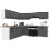 B BELINI GROUP Belini ITALIA 7 Cucina Angolare Componibile 420cm Grigio Opaco