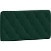 vidaXL Hoofdbordkussen 100 cm fluweel donkergroen