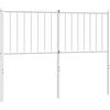 vidaXL Vervangend hoofdbord metaal wit 120 cm