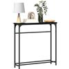 vidaXL Wandtafel Zwart Eiken 75 x 19,5 x 75 cm Bewerkt hout
